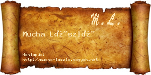 Mucha László névjegykártya